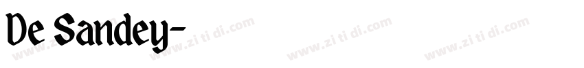De Sandey字体转换
